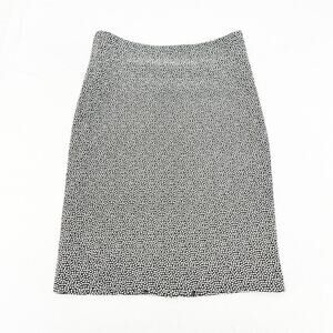 MM La Fleur Patterned Pencil Skirt Woven Poka Dot Size 8